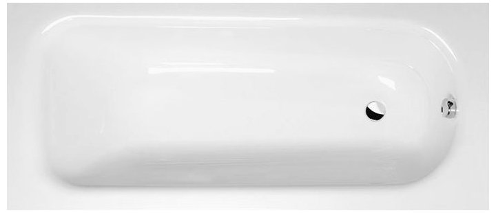 Polysan LAURA SLIM obdélníková vana 160x70x39cm, bílá 24611S