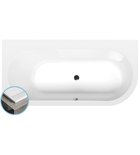 Photo: ASTRA L SLIM Asymmetric Bath 165x80x48cm, white