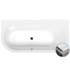 Photo: ASTRA R SLIM asymmetrische Badewanne 165x80x48cm, weiß