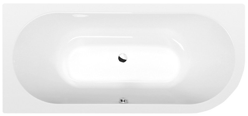 Polysan VIVA L SLIM asymetrická vana 175x80x47cm, bílá 70119S