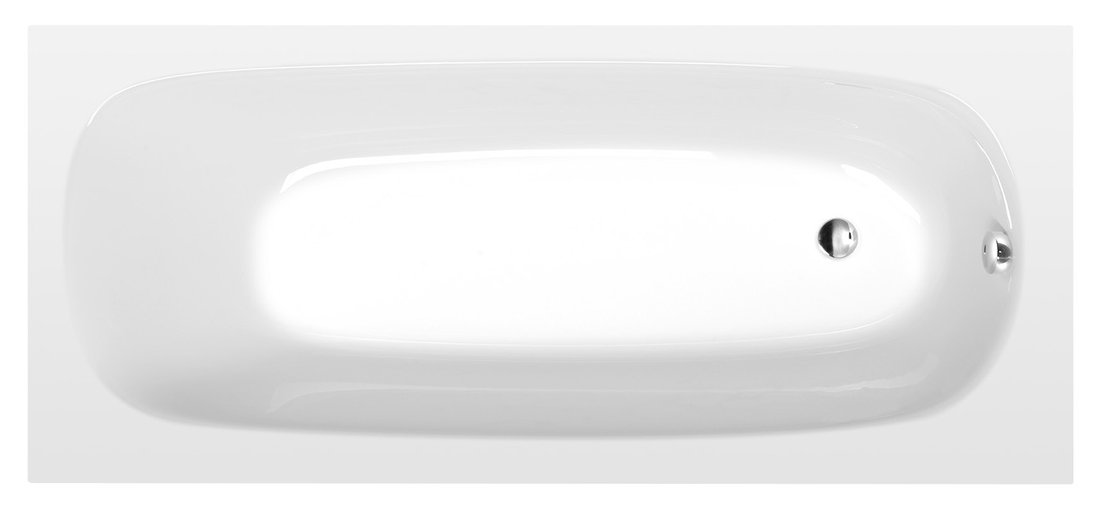 EBRO obdĺžniková vaňa 170x75x39cm, biela