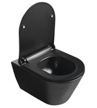 Photo: AVVA Slim WC sedátko s pomalým zatváraním, čierna matná