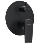 Photo: KAI Concealed Shower Mixer Tap, 2-way, rotary switch, black matt