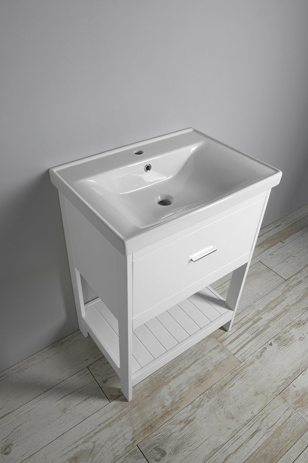 Aqualine ETIDE umyvadlová skříňka 61,5x85x44 cm, bílá mat ET615