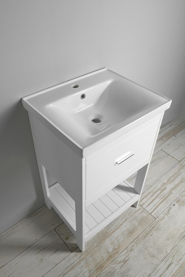 Aqualine ETIDE umyvadlová skříňka 51,5x85x44 cm, bílá mat ET515