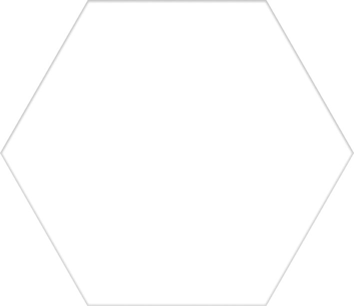 SOLID dlažba White Hex 22x25 (bal=1,04m2)