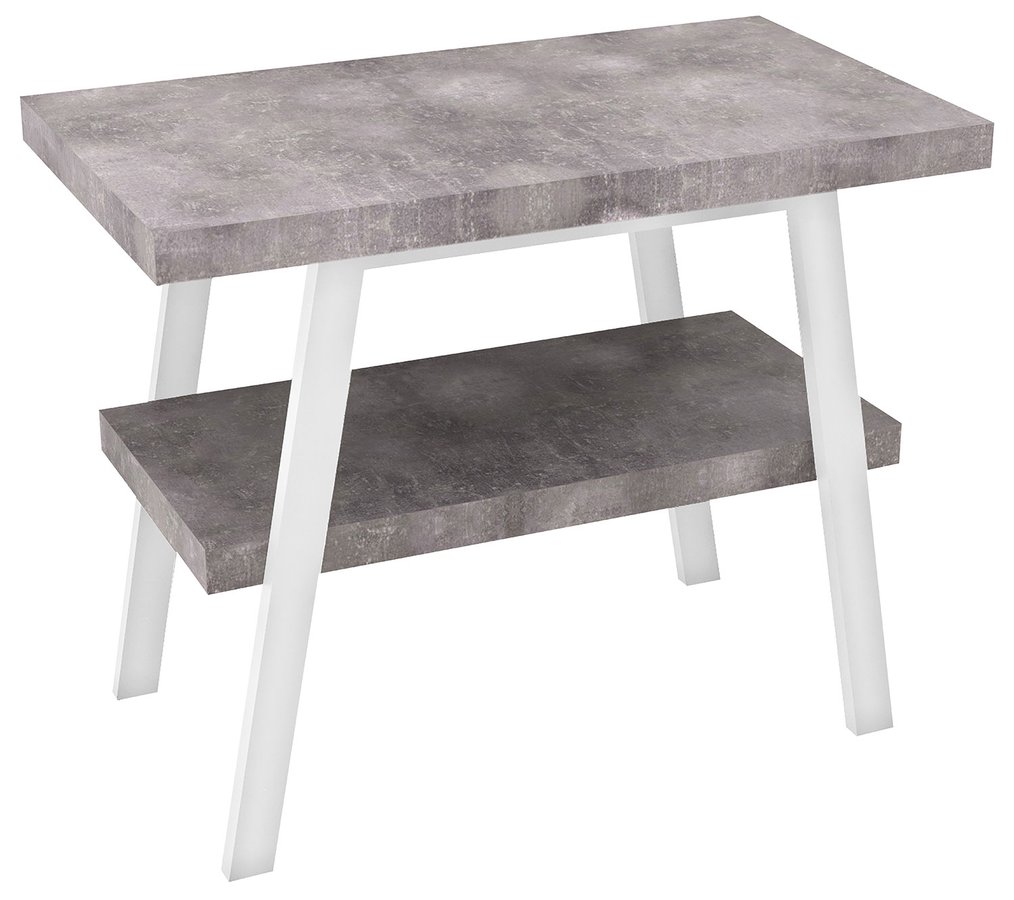 TWIGA umyvadlový stolek 90x72x50 cm, bílá mat/cement VC442W-90-7