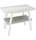 Photo: TWIGA umývadlový stolík 100x72x50 cm, biela matná/dub starobiely