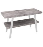 Photo: TWIGA umyvadlový stolek 110x72x50 cm, bílá mat/cement
