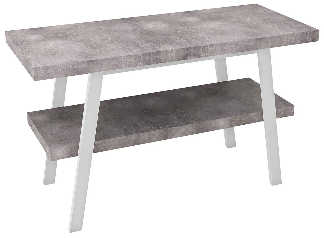 TWIGA umyvadlový stolek 110x72x50 cm, bílá mat/cement VC453W-110-7