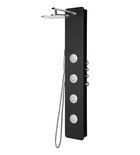 Photo: SPIRIT ROUND Thermostatic Wall Mounted Shower Panel 250x1550mm, black