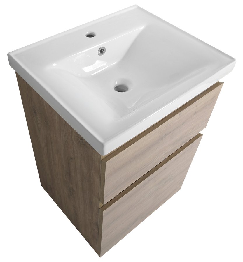 Aqualine ALTAIR umyvadlová skříňka 52x72,5x45cm, dub emporio AI355