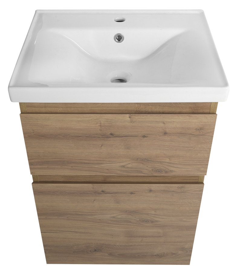 Aqualine ALTAIR umyvadlová skříňka 52x72,5x45cm, dub emporio AI355