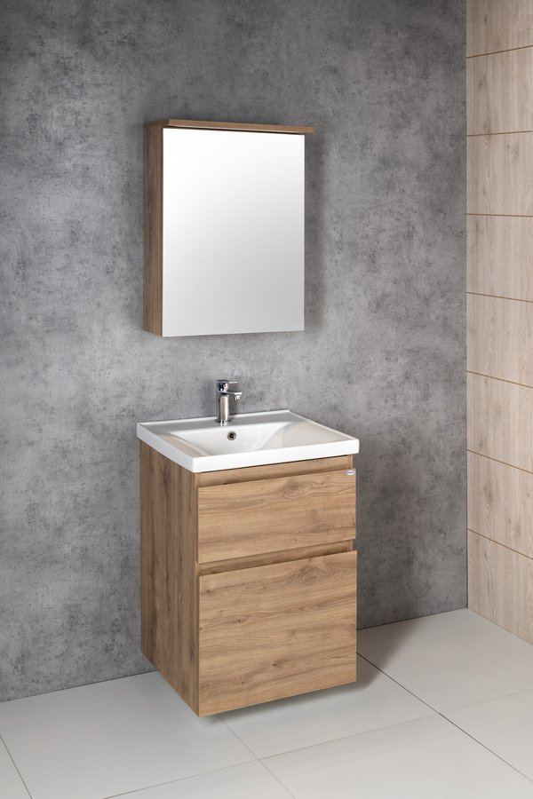 Aqualine ALTAIR umyvadlová skříňka 52x72,5x45cm, dub emporio AI355