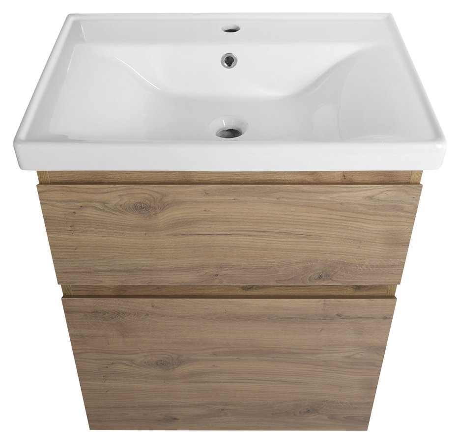 Aqualine ALTAIR umyvadlová skříňka 61,5x72,5x45cm, dub emporio AI365