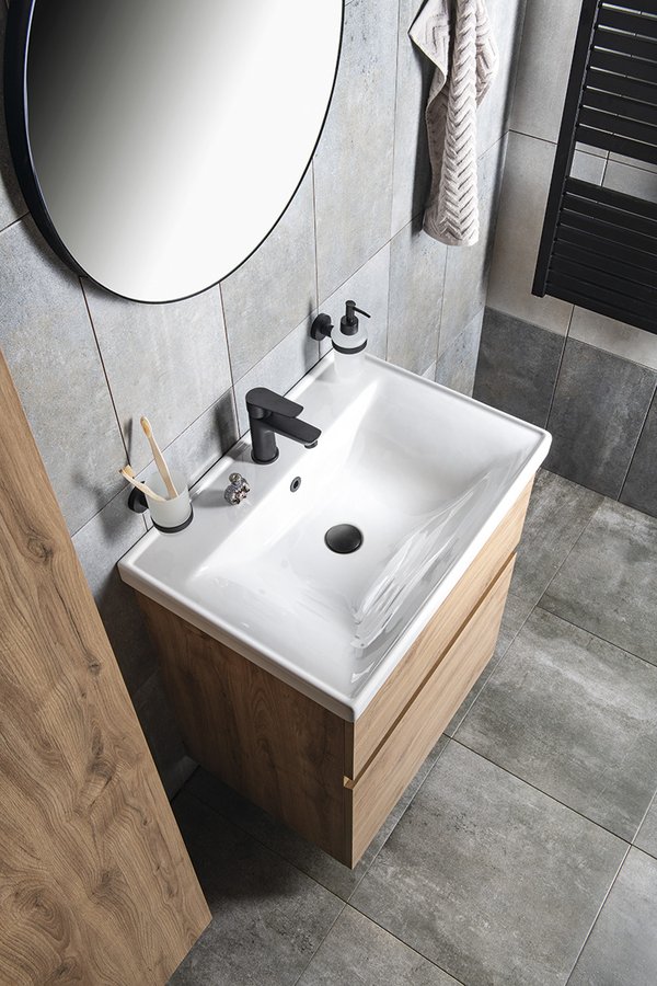 Aqualine ALTAIR umyvadlová skříňka 61,5x72,5x45cm, dub emporio AI365