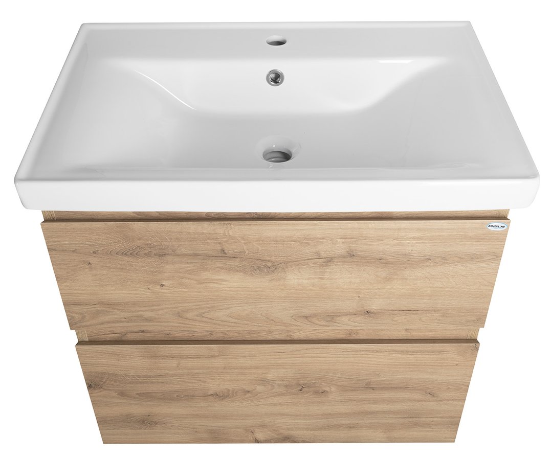 Aqualine ALTAIR umyvadlová skříňka 67x60x45cm, dub emporio AI370