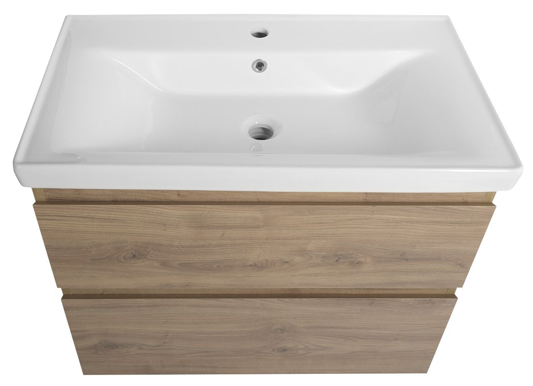 Aqualine ALTAIR umyvadlová skříňka 77,5x60x45cm, dub emporio AI380