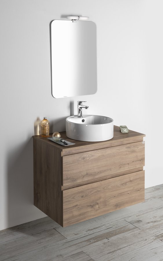 Aqualine ALTAIR umyvadlová skříňka 77,5x60x45cm, dub emporio AI380
