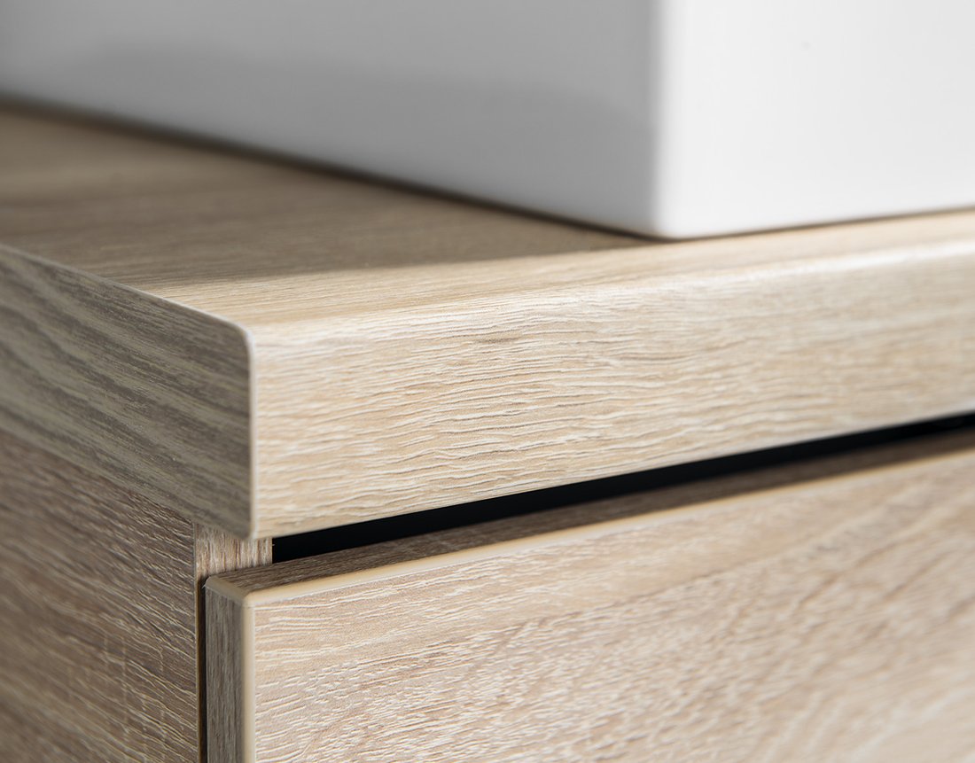 Aqualine VEGA deska pod umyvadlo 104x45cm, dub platin VG710