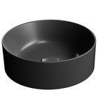 Photo: KUBE X keramické umývadlo na dosku, priemer 40 cm, čierna matná