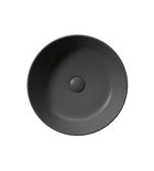 Photo: KUBE X Counter Top Ceramic Washbasin dia 40 cm, black matt