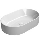 Photo: KUBE X ceramic washbasin on the board, 60x37cm, oval, white ExtraGlaze