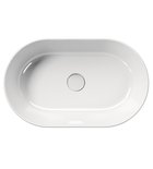 Photo: KUBE X ceramic washbasin on the board, 60x37cm, oval, white ExtraGlaze