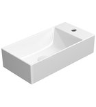 Photo: KUBE X Ceramic Washbasin 50x25 cm, right/left, white ExtraGlaze