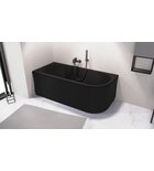 Photo: VIVA L Asymmetrische Badewanne 175x80x47cm, links, schwarz matt