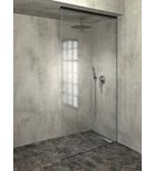 Photo: ARCHITEX LINE Wandmontage-Kit für Glas, Boden und Wand und Decke, max Breite 1200 mm, schwarz matt