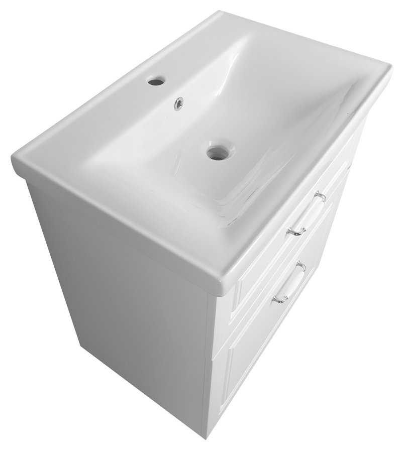 Aqualine FAVOLO umyvadlová skříňka 67x72,5x44,6cm, bílá mat FV270