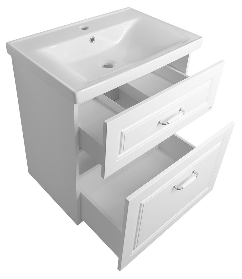 Aqualine FAVOLO umyvadlová skříňka 67x72,5x44,6cm, bílá mat FV270