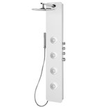 Photo: SPIRIT ROUND panel prysznicowy 250x1550mm z baterią termostatyczną, ścienny, biały