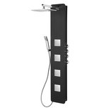 Photo: SPIRIT SQUARE panel prysznicowy 250x1550mm z baterią termostatyczną, ścienny, czarny
