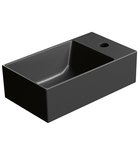 Photo: KUBE X Ceramic Washbasin 40x23cm, right/left, black matt