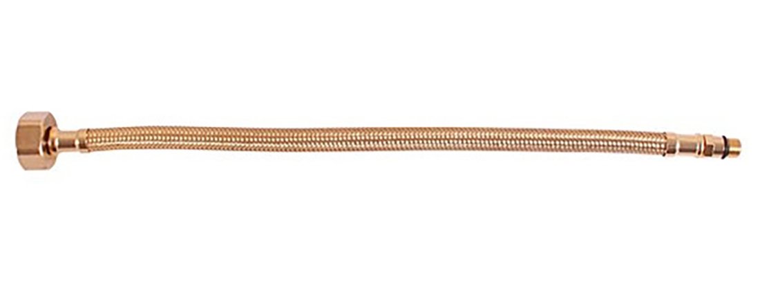 Sapho Flexibilní nerezová hadice M10x3/8", 35cm, zlato 33415