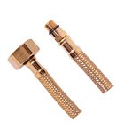 Photo: Wąż przyłączeniowy nierdzewny M10x3/8", 35cm, złoto