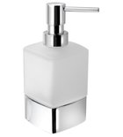 Photo: LOUNGE freestanding soap dispenser, 280 ml, frosted glass, chrome