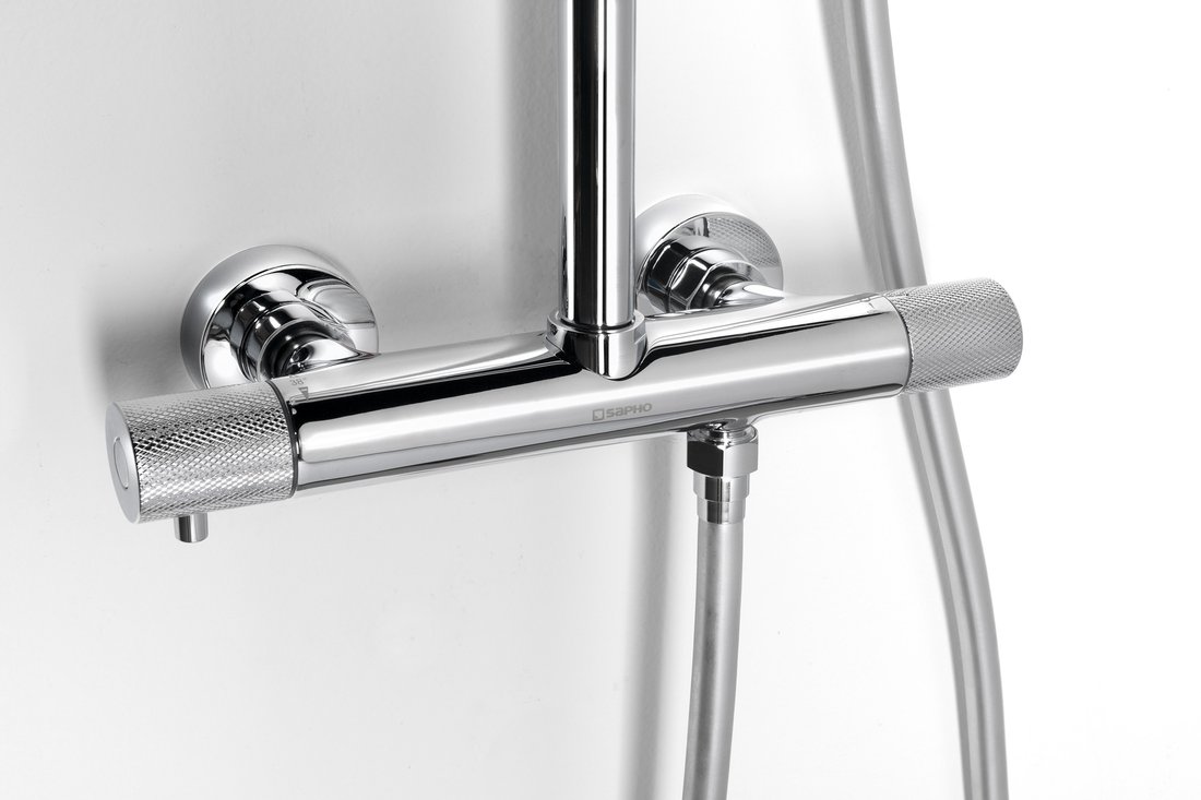 Sapho SOLARIS sprchový sloup s termostatickou baterií, chrom WD139