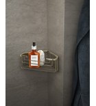 Photo: SMART półka narożna do kabiny prysznicowej, 200x80x151mm, brąz