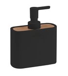 Photo: NINFEA Freestanding Soap Dispenser, black/bamboo