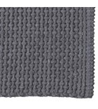 Photo: KNOT bath mat, 50x80 cm, 45% cotton, 55% polyester, anti-slip, grey