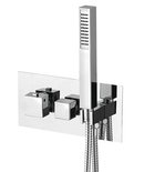 Photo: LATUS concealed thermostatic shower mixer including hand shower, 2 outlets, chrome
