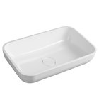 Photo: MENAR washbasin including drain cover 60x38cm, cultured marble, white