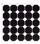 Photo: TECH mozaika Octogon Black Matt 29,5x29,5