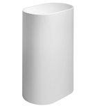 Photo: TREVA Floorstanding Washbasin 56,5x85cm, Cast Marble, white matt