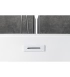 Photo: SET Overflow cover, bath outlet 1¨1/2, click-clack, glossy white