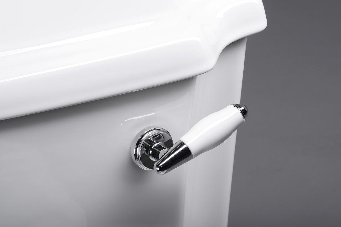 Aqualine ANTIK WC kombi, retro, spodní/zadní odpad, bílá AK107-01