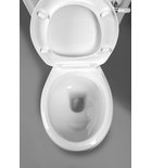 Photo: ANTIK kompakt WC, miska + spłuczka + mechanizm spłukujący + deska WC, biel/chrom
